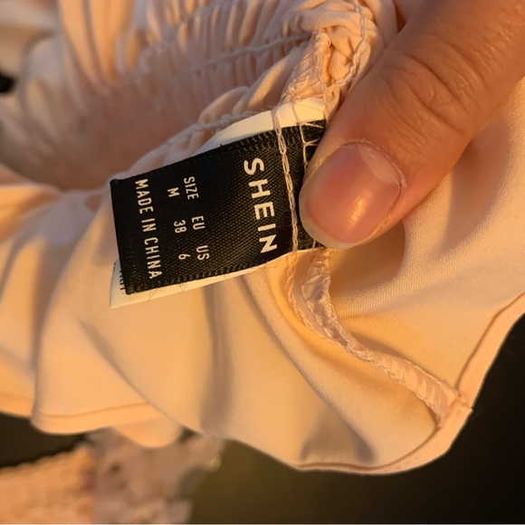 Shein Pink Flower Long Sleeve - Picture 2 of 2